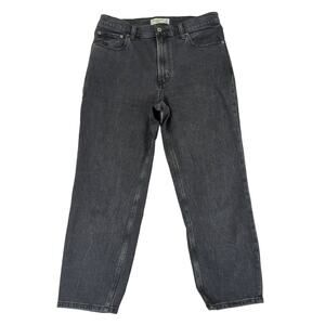 Abercrombie & Fitch The Mom High-rise Jeans Black Wash Women's 30 Short Petite